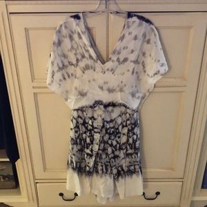 Max Azria Marbled Silk Dress